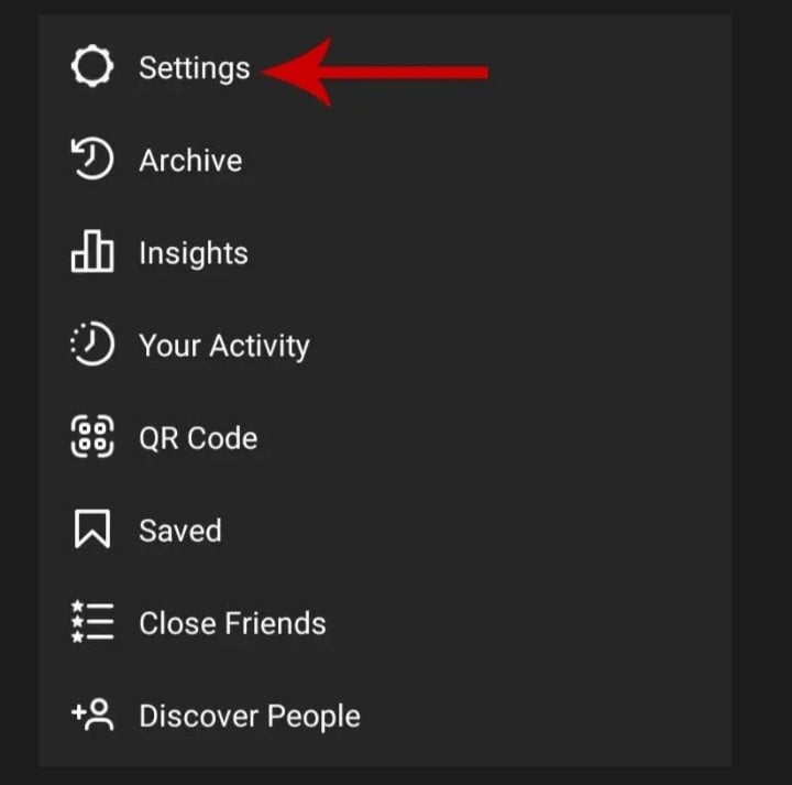 در این بخش روی "Settings" یا همان "تنظیمات" بزنید