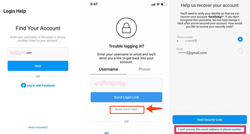 آموزش تخصصی بازیابی اکانت اینستاگرام هک شده بازیابی اکانت از طریق ایمیل یا شماره تلفن
